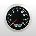 Round Black Analog Nitrous Pressure Gauges